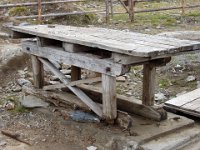 ein alter Schraubstock