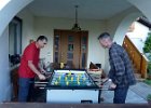 hier entspannen wir uns beim Tischfussball : 05. Tag, MTB, Transalp, Transalp 2012