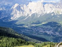 Blick auf Cortin d' Ampezzo : 4. Tag, MTB, Transalp, Transalp 2013