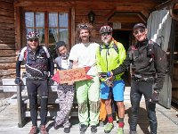sehr freundliche Bewirtung obwoh das Rifugio geschlossen hat : 5. Tag, MTB, Transalp, Transalp 2013