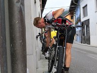Startvorbereitungen bei trockenem Wetter : 4.Tag, MTB, Transslovenia 2014
