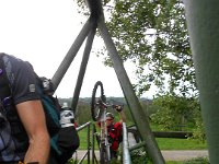 die Brücke ist doch recht eng : 6.Tag, MTB, Solkan - Lipica, Transslovenia 2014