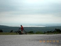 auch hier kan man schon das Mittelmehr sehen : 6.Tag, MTB, Solkan - Lipica, Transslovenia 2014