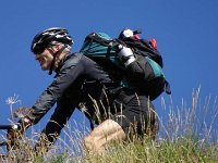 Manfred in der Sonne : Gsteig Moustiers, MTB, Transalp, Transalp 2015
