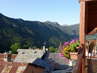 Blick aus unserer Unterkunft in Camplas du Col