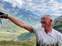 Klaus zeigt schon auf unser Ziel