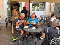 Kaffeepause bevor Manfred nach Hause fährt